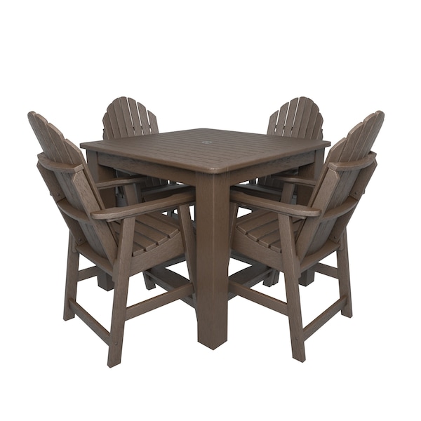 Highwood Usa Hamilton 5pc Square Counter Height Outdoor Patio Furniture Dining Set AD-CNA44-ACE - main